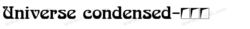 Universe condensed字体转换